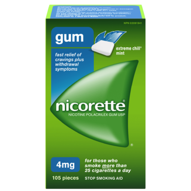 NICORETTE Gum EXTREME CHILL Mint 4mg